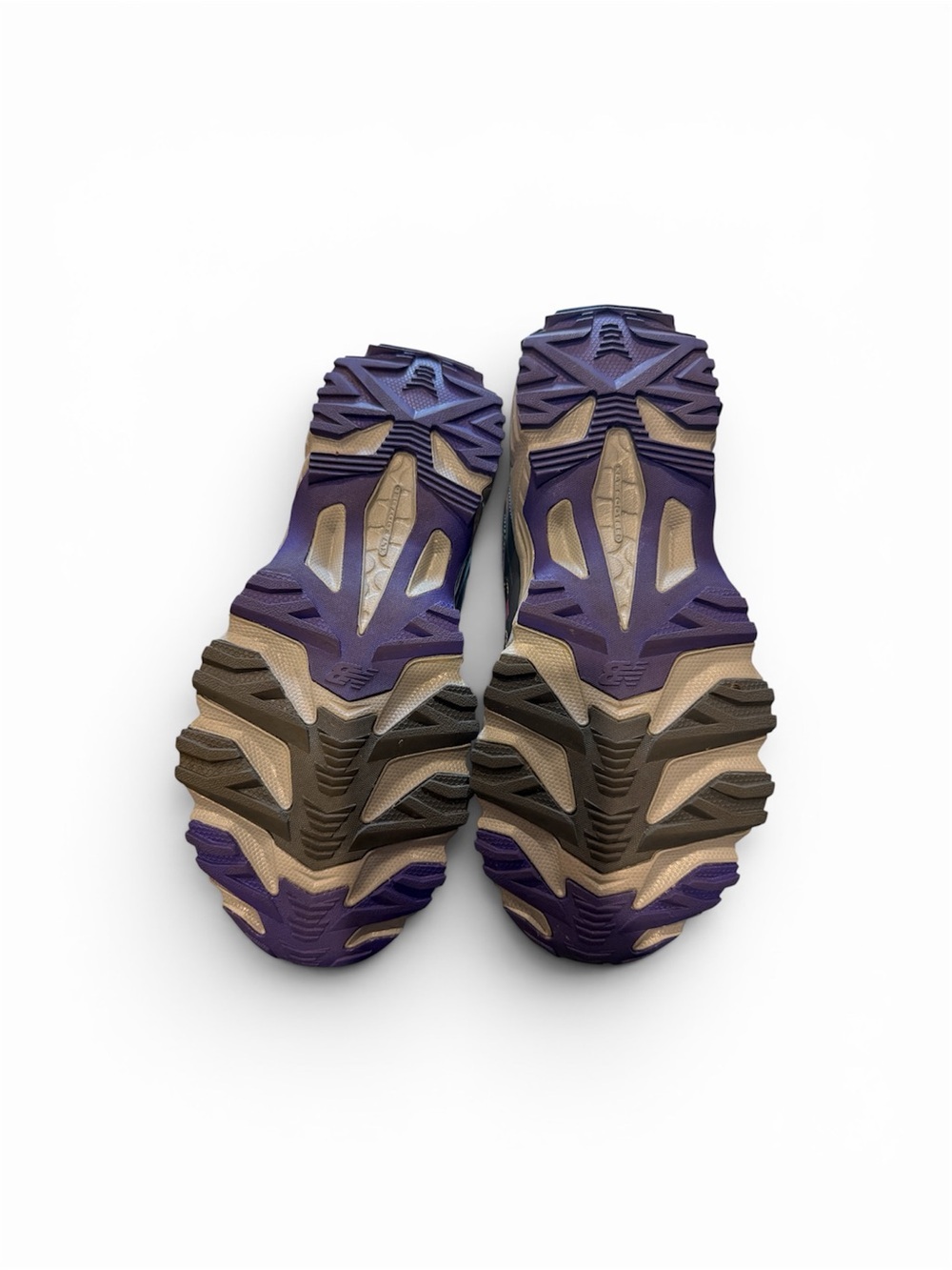 New Balance Women's Trail Runners in Gray with Purple Accents - Picture 3 of 5